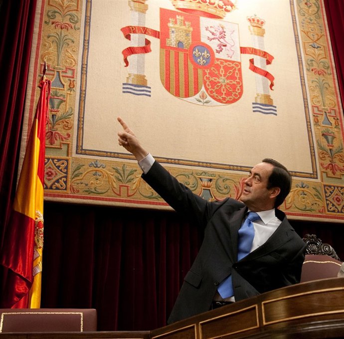 José Bono, Presidente Del Congreso, En El Salón De Plenos 