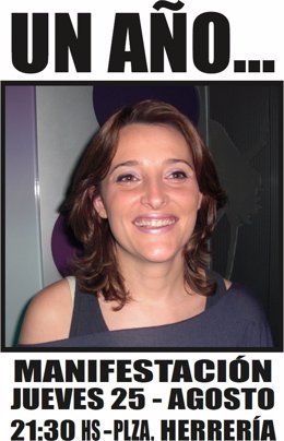 Cartel De La movilización por la desaparición De Sonia Iglesias