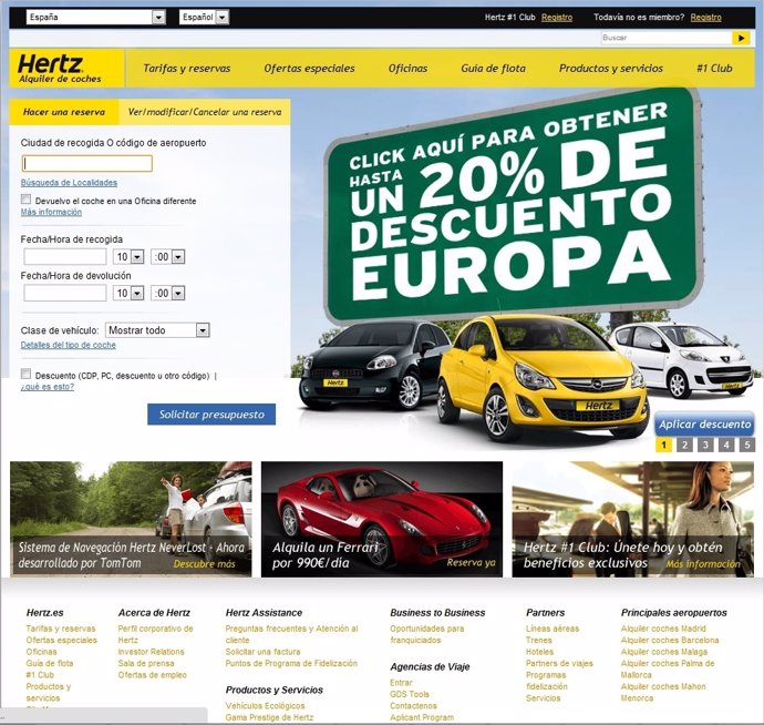 Página Web De Hertz