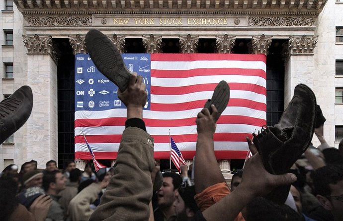 Protestas De 'Indignados' Ante Wall Street