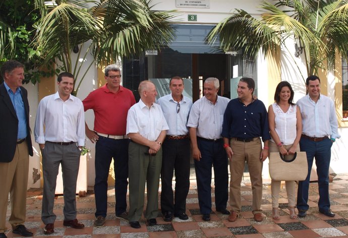 Javier Arenas y Ricardo Tarno, En Una Reunión Con Alcaldes De Málaga