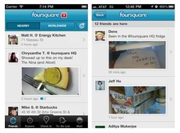 Aplicación Actualizada En Agosto De 2011 De Foursquare Para Ios Por Foursquare