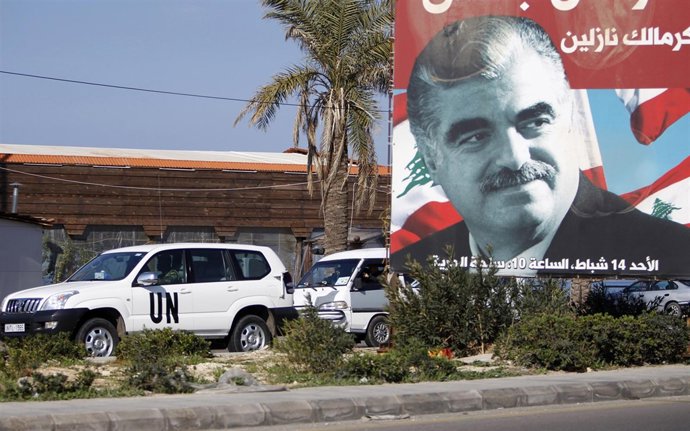 Delegación De La ONU Merodeando Por Las Calles De Beirut