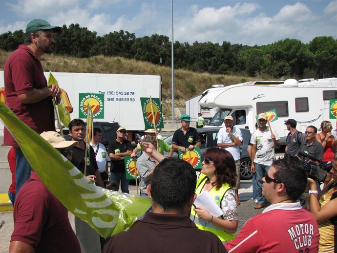 Unió De Pagesos, Acto Reivindicativo En La Jonquera