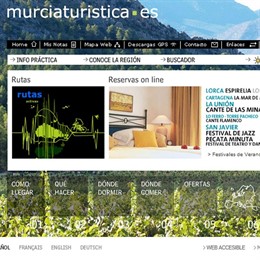pantallazo web turistica de murcia