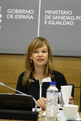 Ministra De Sanidad, Leire Pajin En Un Encuentro De Salud Pública