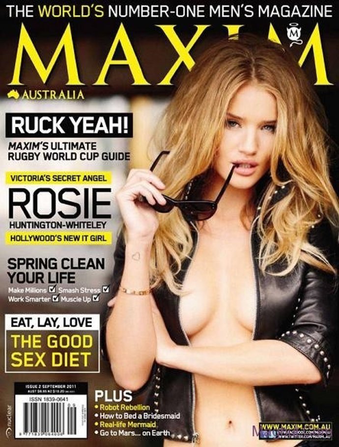 Rosie Huntington-Whiteley En La Portada De Maxim
