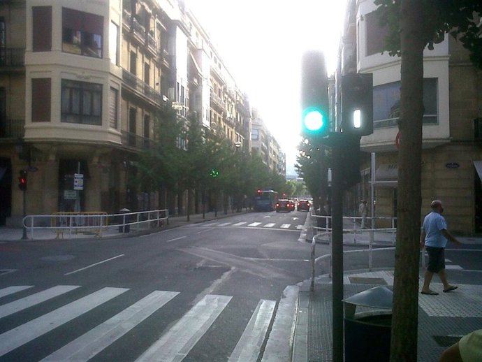 Semáforo En La Calle San Martín.