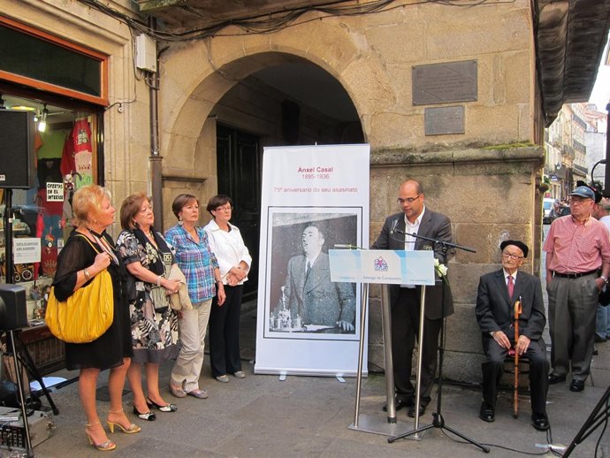 Homenaje A Ánxel Casal, Primer Alcalde Nacionalista De Santiago