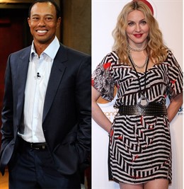 Montaje Tiger Woods Y Madonna