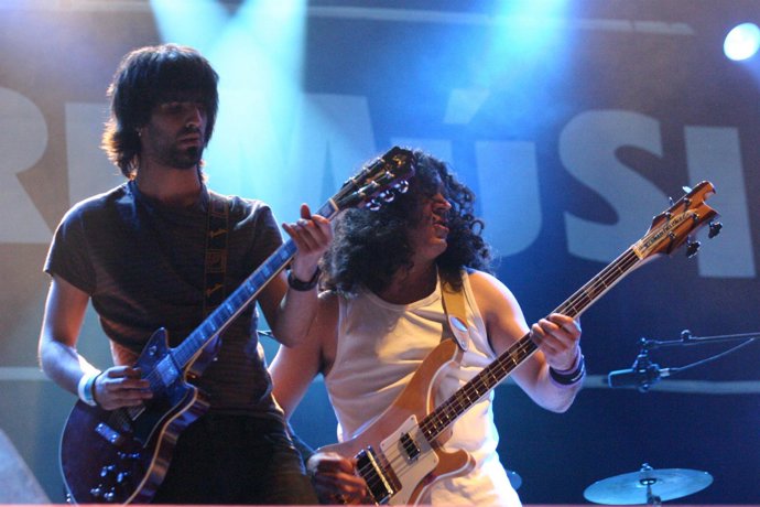 Una actuación en el Festival Extremúsika