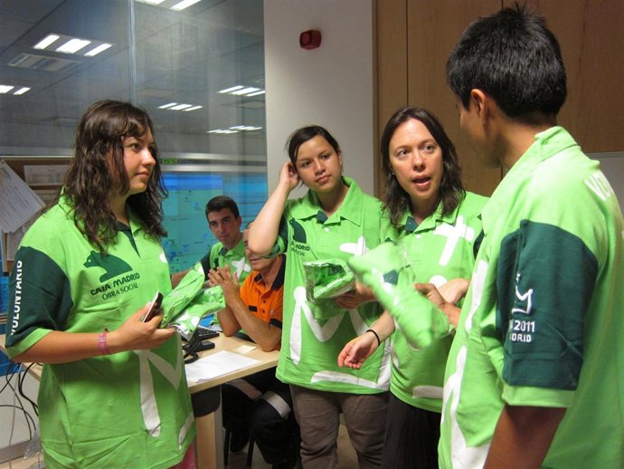 Voluntarios En El Centro De Coordinación Del Voluntariado En El CISEM JMJ2011
