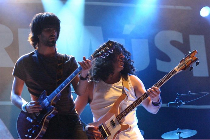 Una actuación en el Festival Extremúsika