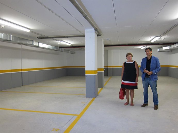 Miguel Sáinz, Aparcamiento Biblioteca Azcona 