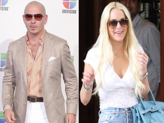 Lindsay Lohan Y Pitbull