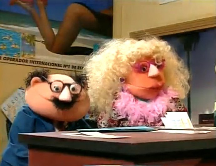 Dos Muñecos De Gomaespuma