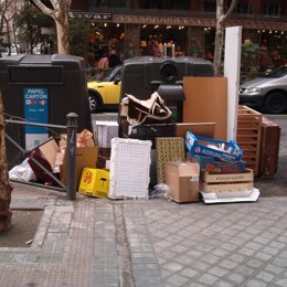 basura residuos calle contenedores