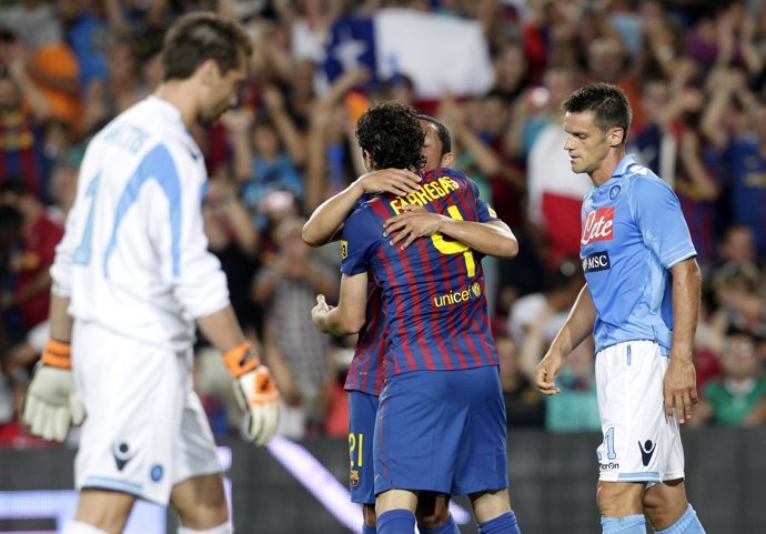 Cesc Fábregas Y Adriano Contra El Nápoles