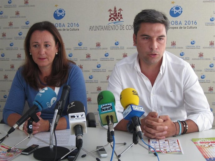 El Portavoz De Diputación, Andrés Lorite, Y La Concejal De Córdoba Laura Ruiz