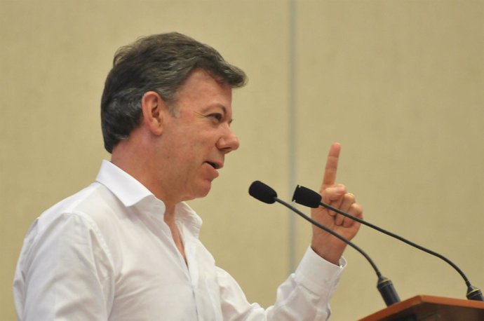 El Presidente De Colombia, Juan Manuel Santos.