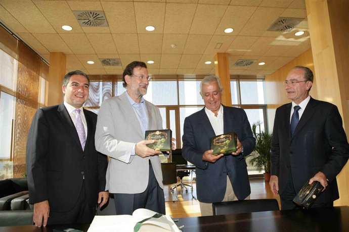 El Presidente Del PP, Mariano Rajoy, en Málaga