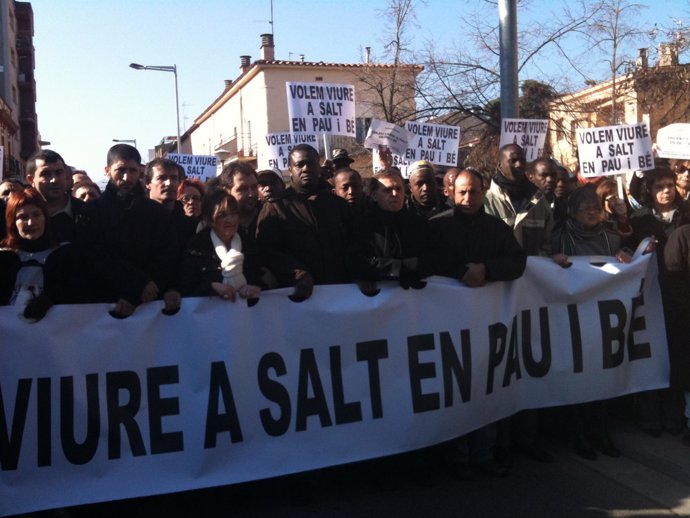 Manifestación en Salt