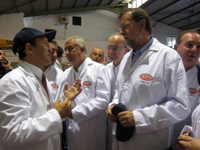 El Presidente Del PP, Mariano Rajoy, En Una Visita A Málaga