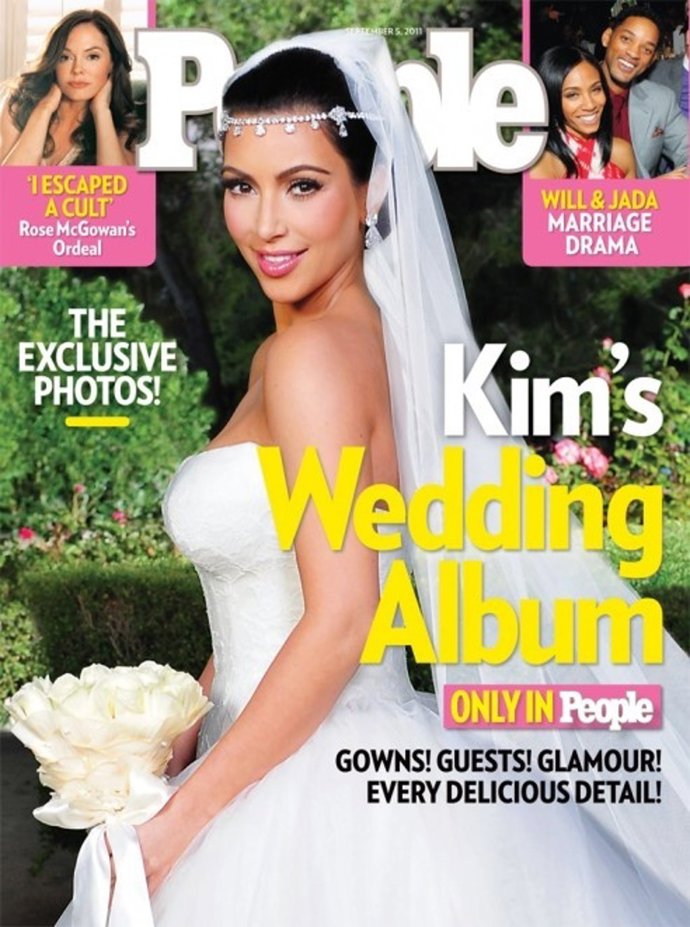 Kim Kardashian Vestida De Boda En La Portada De 'People'
