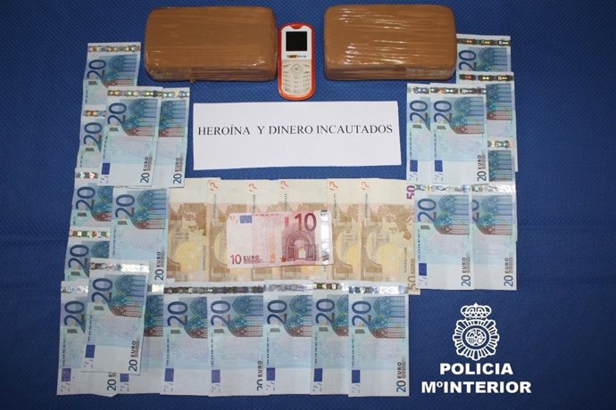 Heroína Y Dinero Incautados