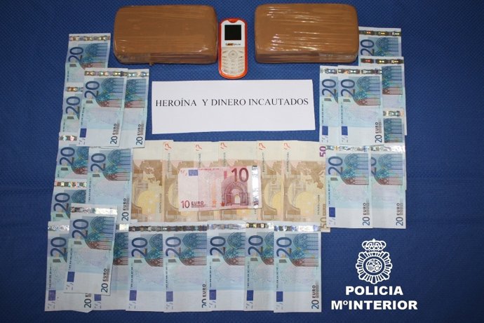 Heroína Y Dinero Incautados