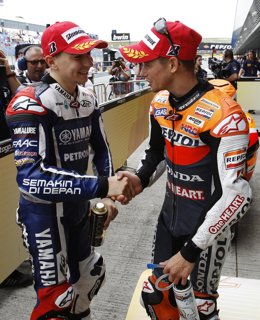Casey Stoner y Jorge Lorenzo