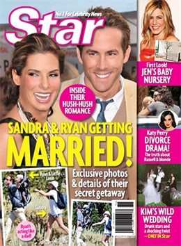 Sandra Bullock Y Ryan Reynolds En La Portada De 'Star'