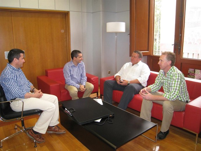 El Consejero De Cultura Con El Alcalde De La Unión