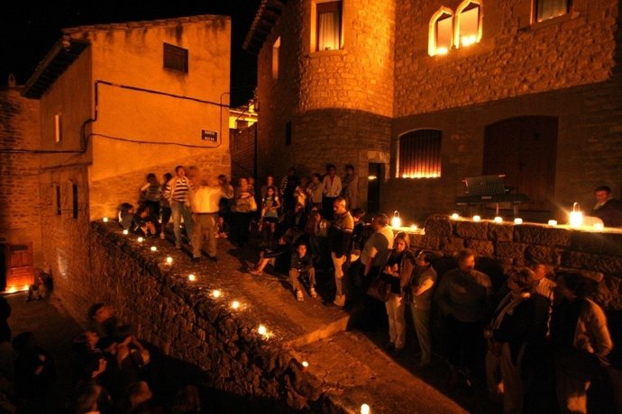 Visita Nocturna En Las Jornadas Sobre La Herencia Judía En Uncastillo