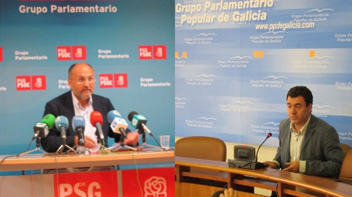 Abel Losada (Psdeg)  Y Román Rodríguez (BNG)