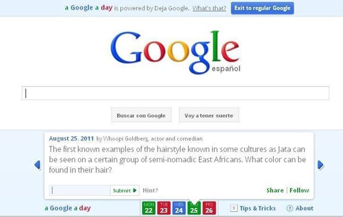 Google A Day, Juego Lógica Booleana