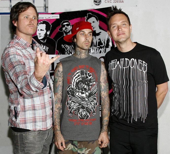 La Banda Estadounidense Blink-182 Posa