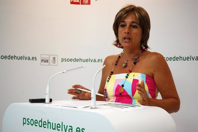 La Secretaria De Políctia Institucional Del PSOE De Huelva, Cinta Castillo.