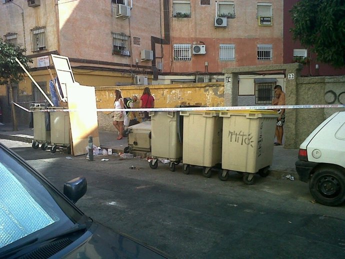 Zona Acordonada Donde Trabaja La Policía