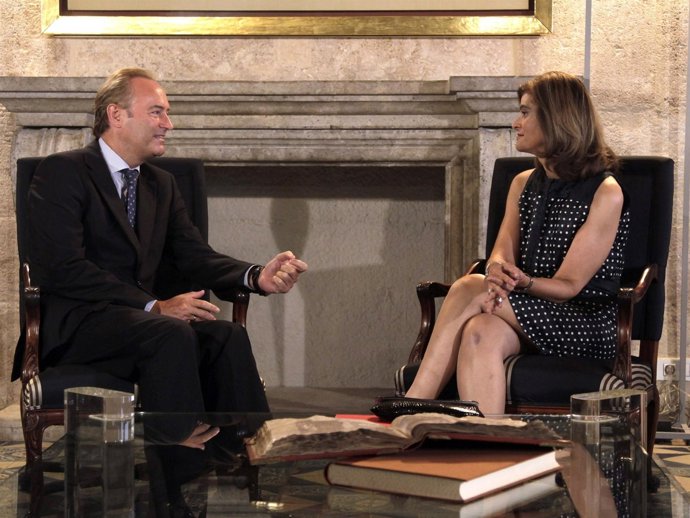 Reunión Entre Alberto Fabra Y La Delegada Del Gobierno, Ana Botella