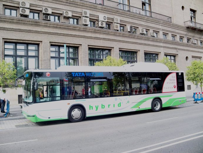 El Autobús Híbrido Cubrirá La Ruta Del 40 En Zaragoza