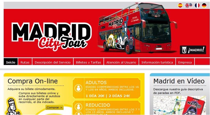 Página Web De Madrid City Tour