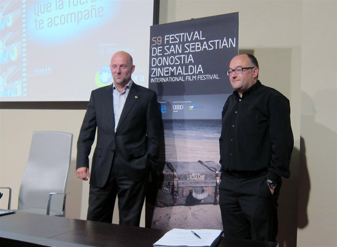 Carlos Ruiz De Kutxa Y José Luis Rebordinos Del Festival De Cine