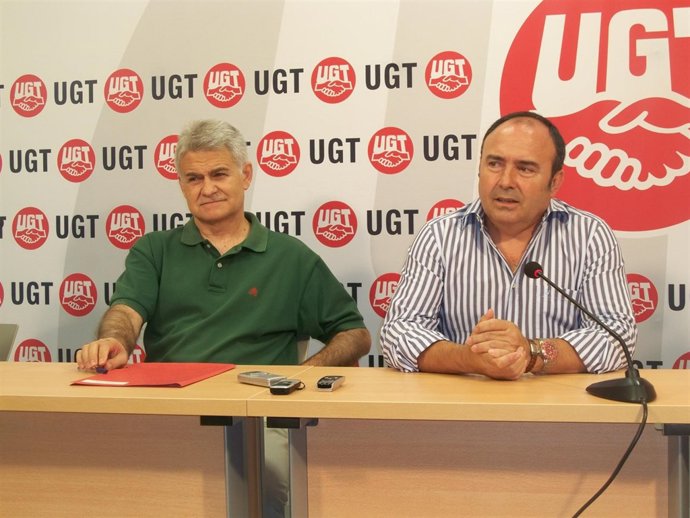 Secretarios De CCOO Y UGT, José Luis Gil Y Carlos Pedrosa