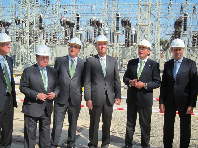 Olivas, Fabra, Galán Y Verdeguer  Durante Su Visita Al COD De Torrent