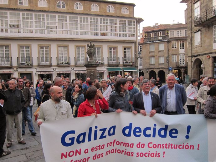 Inicio De La Concentración En Santiago De Compostela