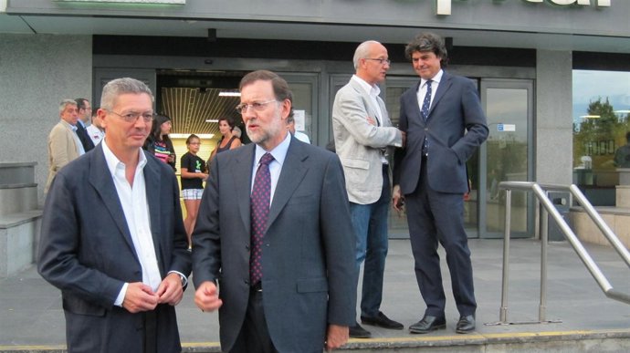Rajoy Y Gallardón En El Hospital La Paz