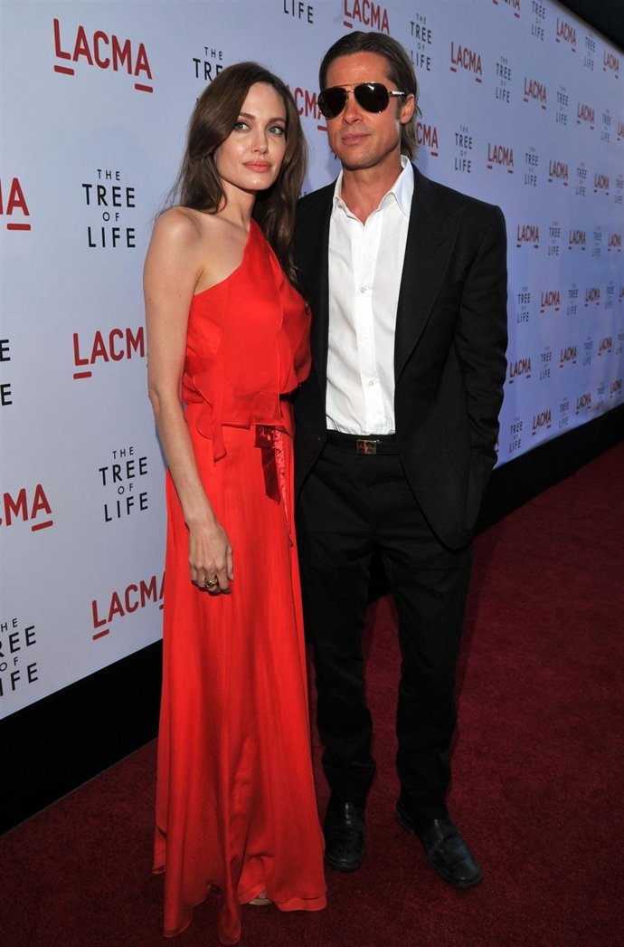 Arrives At "The Tree Of Life" Los Angeles Premiere At Bing Theatre At The Los An
