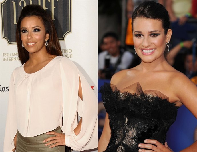 Montaje De Eva Longoria Y Lea Michele