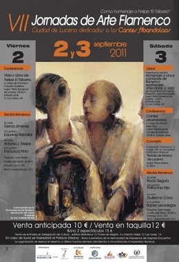 Cartel De Las VII Jornadas De Arte Flamenco De Lucena